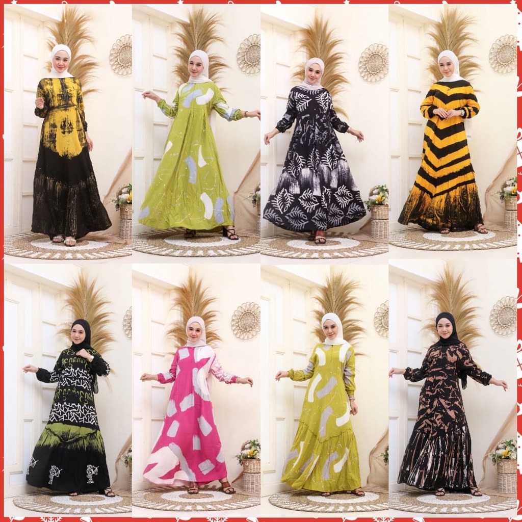 ( S M L XL XXL )Gamis twill rayon ori gamis terbaru twil gamis syari rayon candi mekar