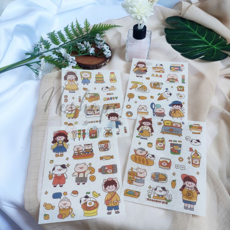 

Stiker Lucu Journal Tema Kuning Stiker Dekorasi Estetik