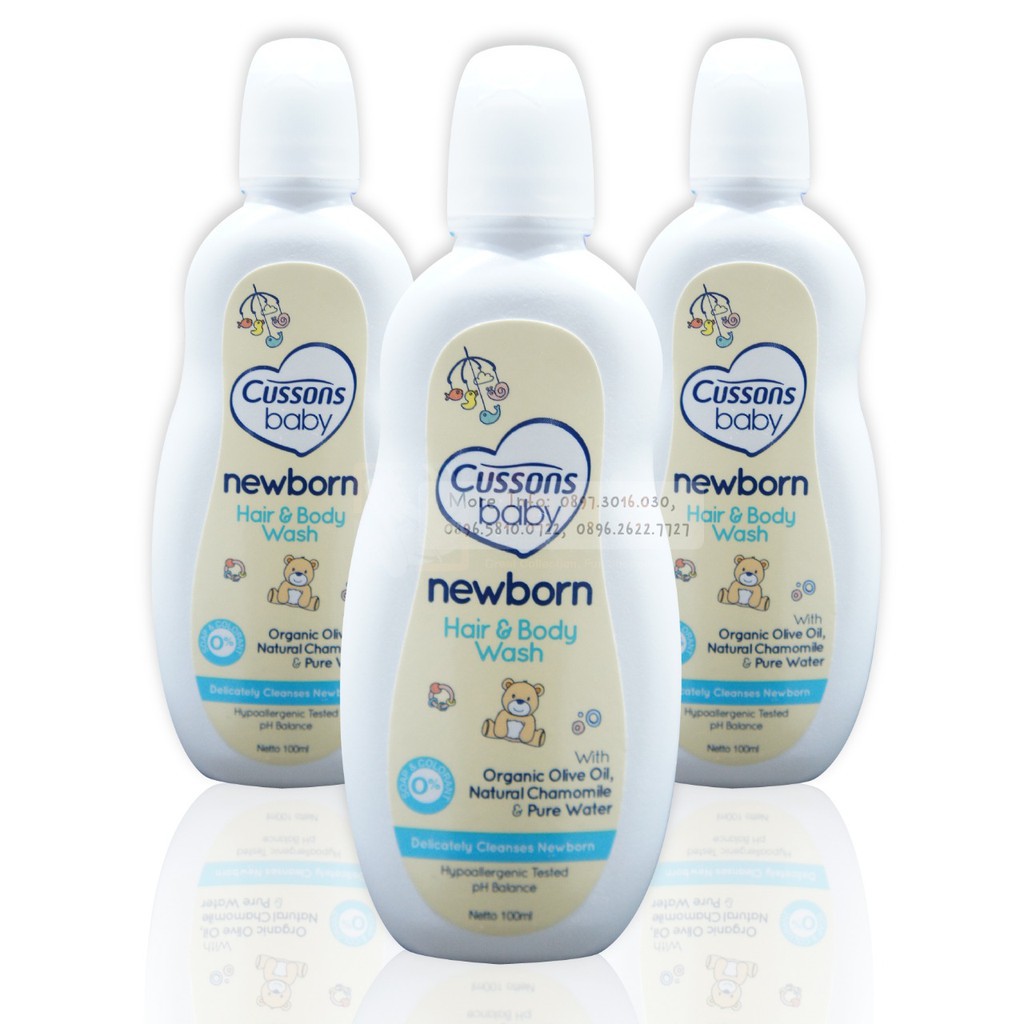 Cussons Baby Newborn Hair &amp; Body Wash 100ml