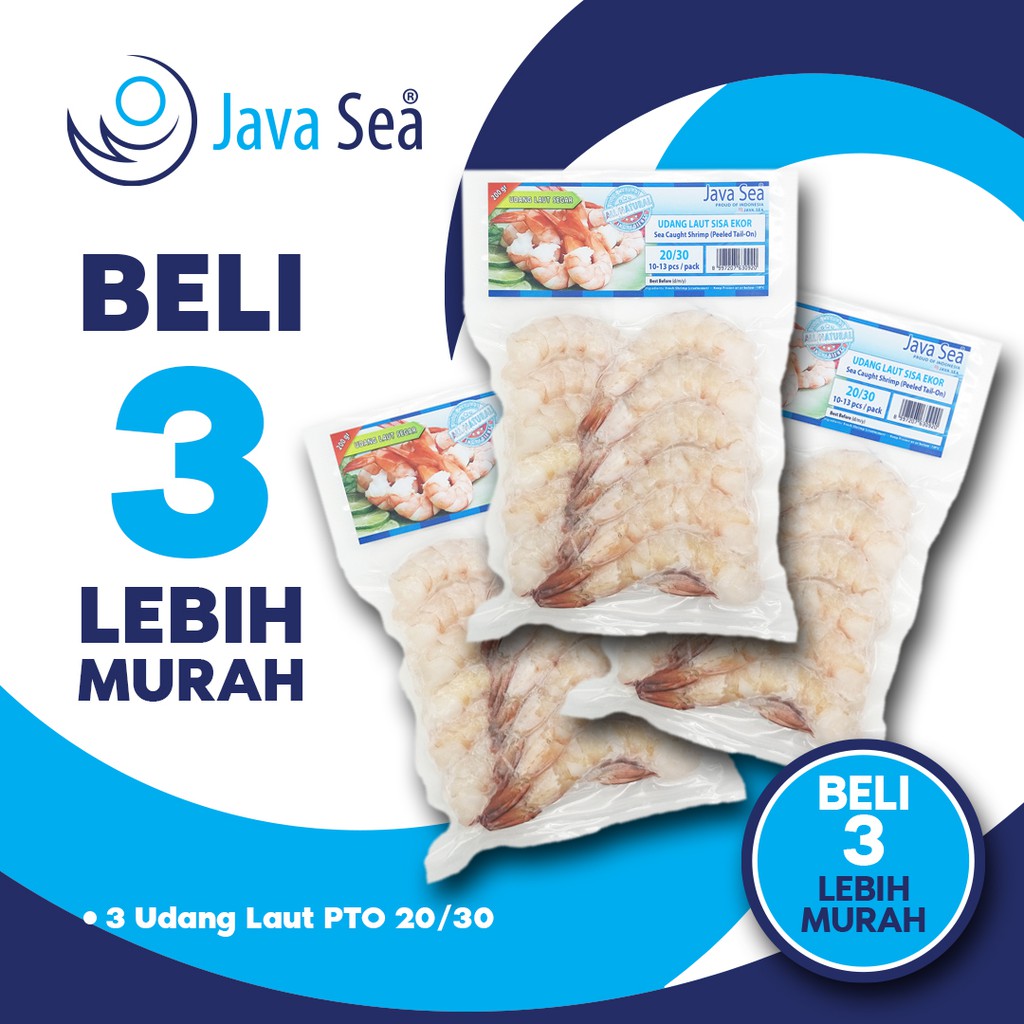 

BELI 3 LEBIH MURAH - Udang Laut Sisa Ekor PTO 25/30