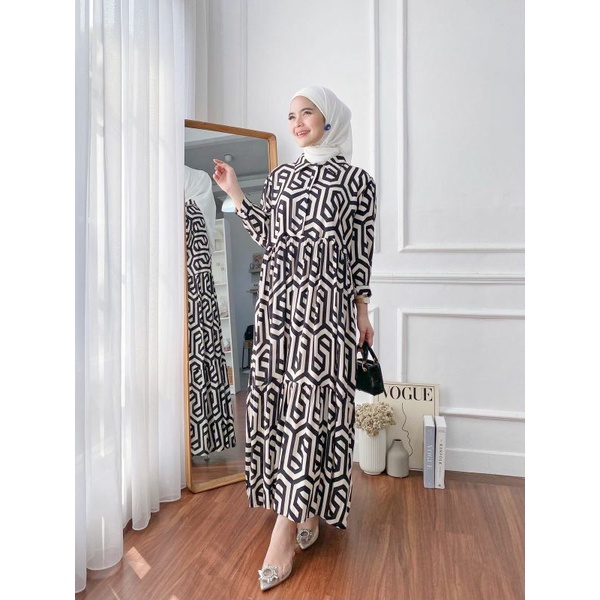 GAMIS ZARA CITRA KIRANA TERBARU MIDI DRESS ZARA CITRA KIRANA GAMIS RAYON PREMIUM