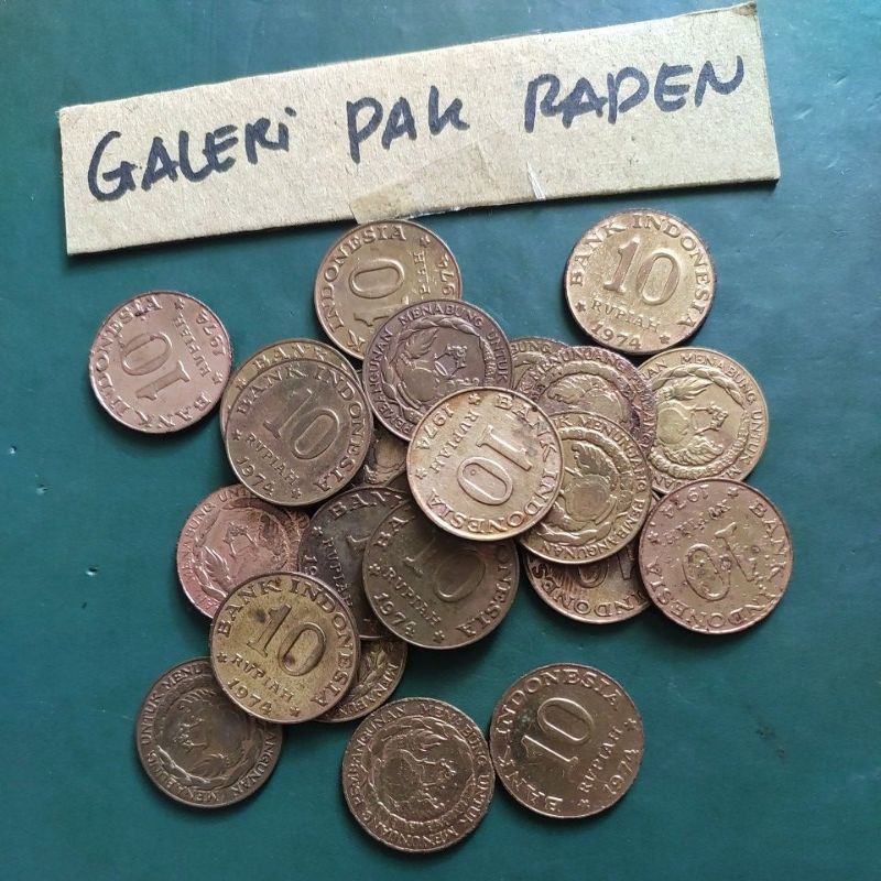 koin kuno 10 rupiah Tabanas Kuningan 1974