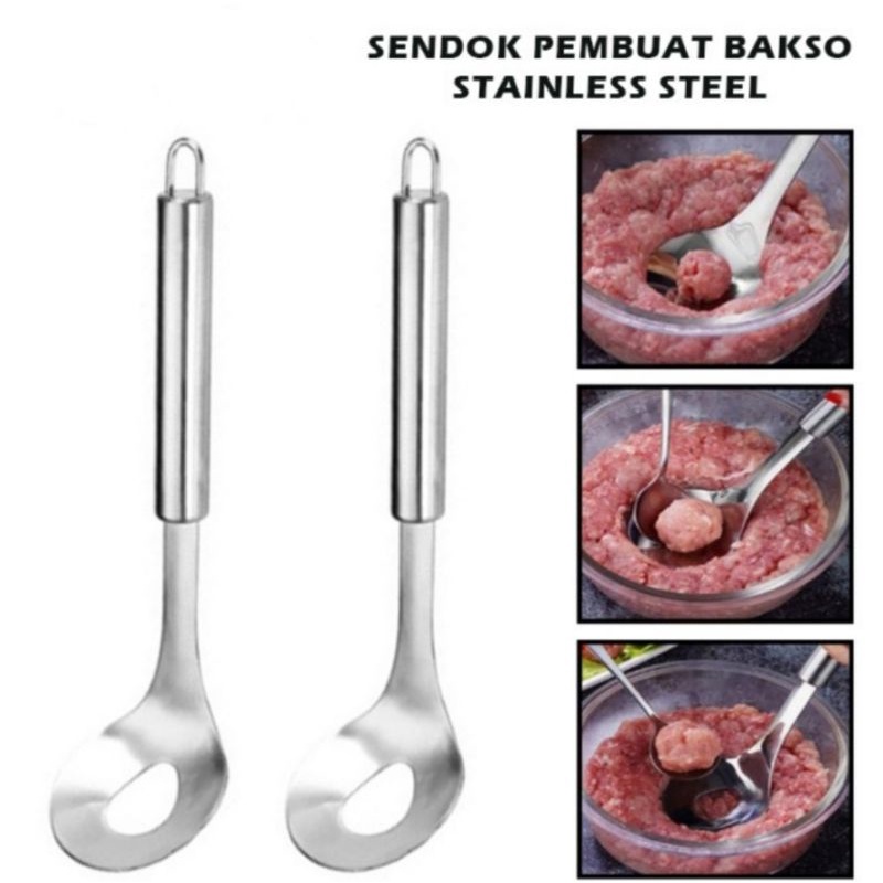 alat pembuat bakso sendok pencetak bakso alat bantu cetak bakso