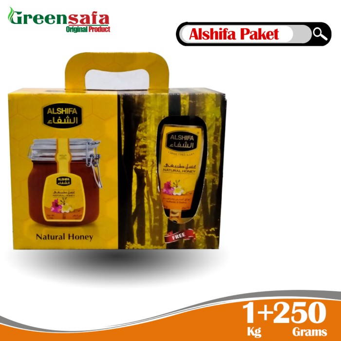 

MADU ARAB ASLI AL SHIFA PAKET 1 KG FREE 250 GR NATURAL HONEY ORIGINAL