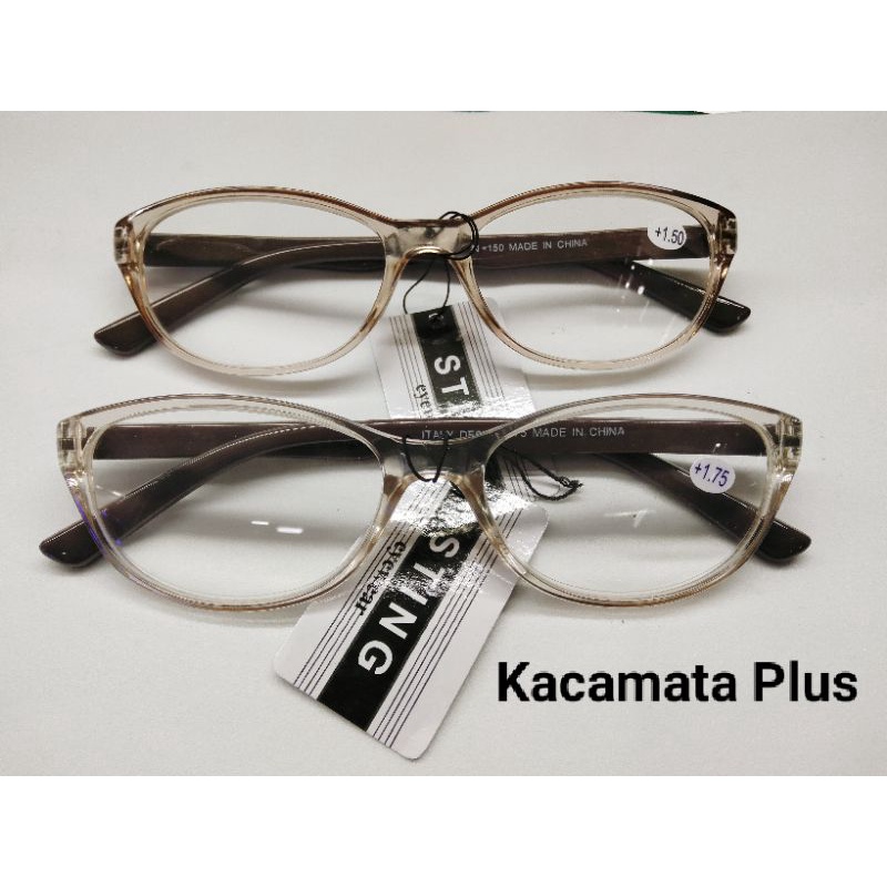 Kacamata Baca Cat Eye Wanita Plus 125 sd Plus 225 Wanita | EA170