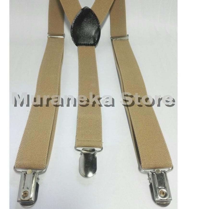Model Baru Bretel Suspender Krem Baju Dewasa Polos Tali Kodok Jojon Jeans Denim Tali Jojon Pria dasi
