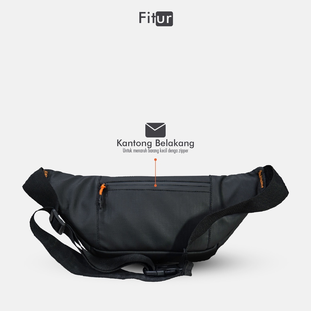 Waist Bag Pria  urban factor  Colombano Tas Selempang