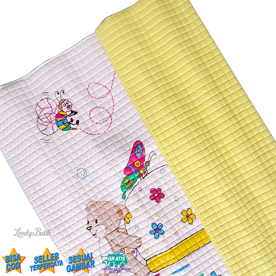 Perlak Bayi Alas Ompol Tidur Bayi Empuk Anti Air Waterproof Perlak Murah Ukuran 65x55 Cm Aneka Warna - Lovelybutik