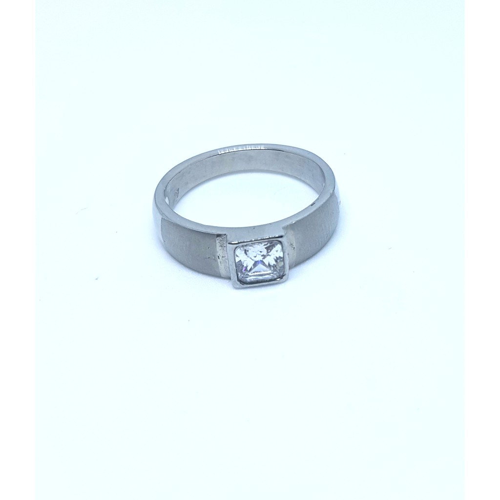 Cincin Permata Titanium BERKILAU SEKALI Anti Karat Selamanya PGM CT45