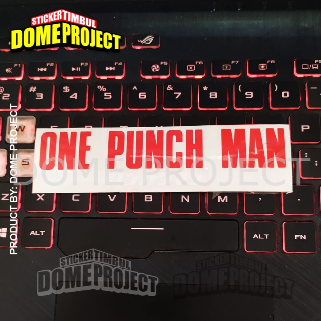 [PROMO BUY 3 GET 1] ONE PUNCH MAN STIKER CUTTING AKSESORIS BODY MOBIL DAN KACA MOBIL