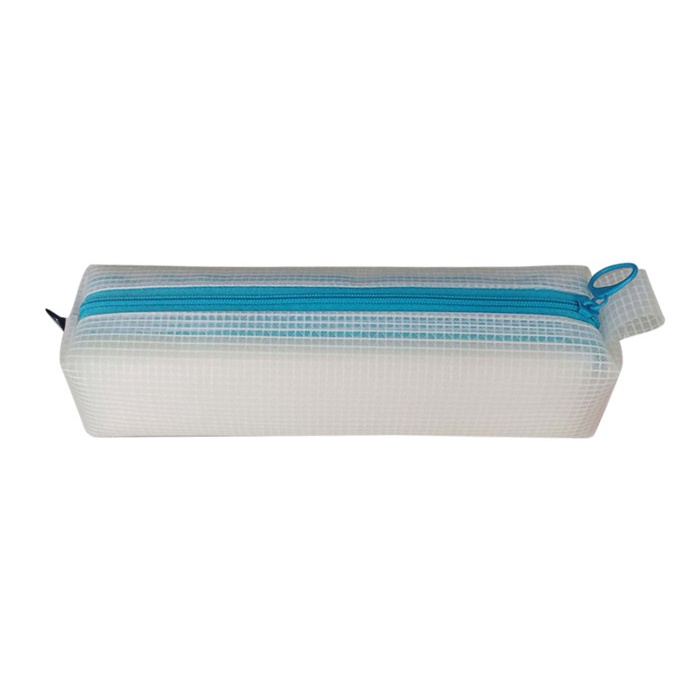 

Hemat Tempat Pensil Kotak Pensil Resleting Pencil Case Square Jala Hemat