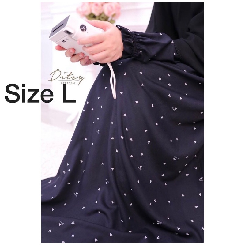 DITSY APRIL 2022. AMORE JETBLACK S dan L. MAVIS ONYX SIZE S dan LITTLE MAVIS size 4