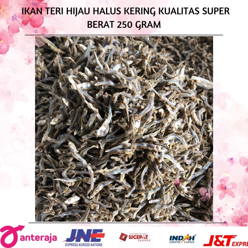 

IKAN TERI HIJAU HALUS KERING KUALITAS SUPER DARI TANJUNG PINANG BERAT 250GRAM