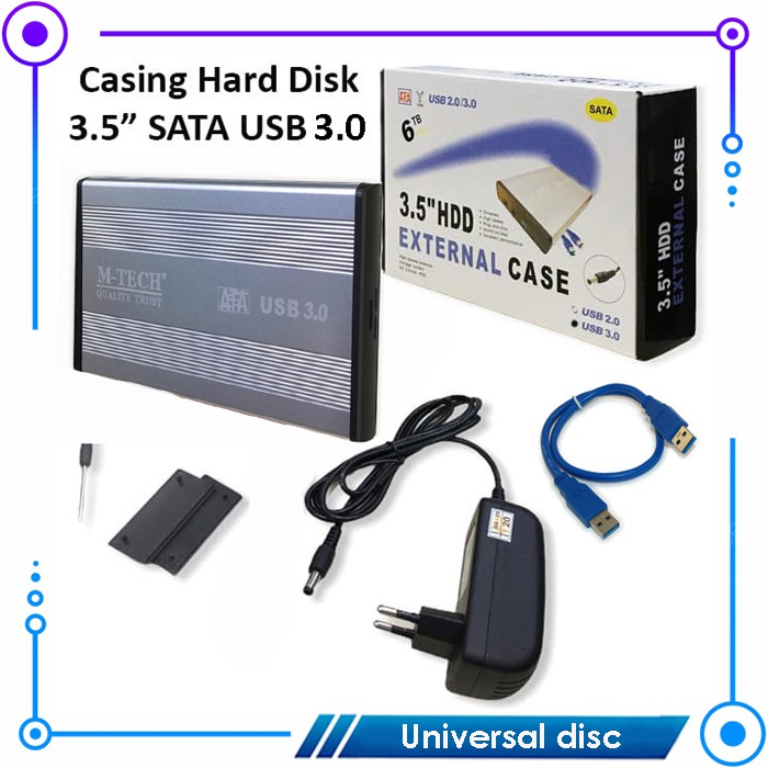 Casing Hardisk External 3.5&quot; SATA M-Tech USB 3.0 / Casing HDD