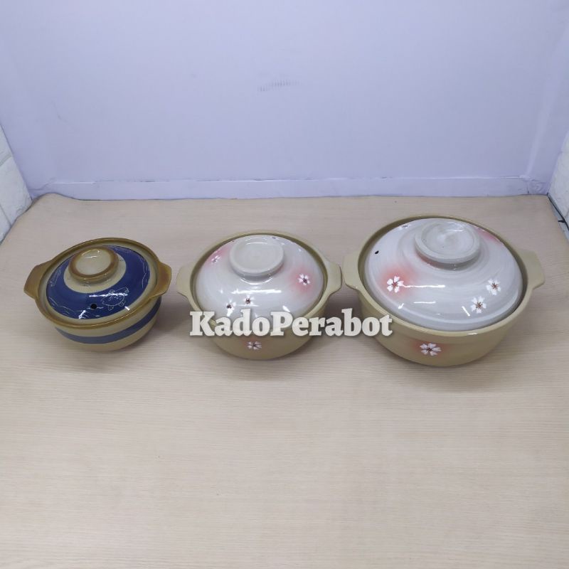 ware pot keramik - mangkok sup keramik - mangkok keramik tutup