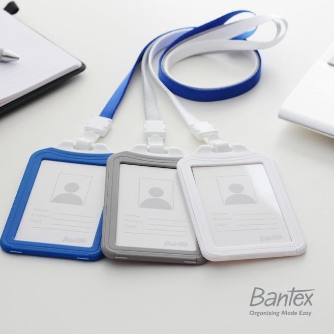 

P-ALQ) ♡) [Zada] Bantex Dual Side ID Card Holder Lanyard Portrait #8881 amanah)