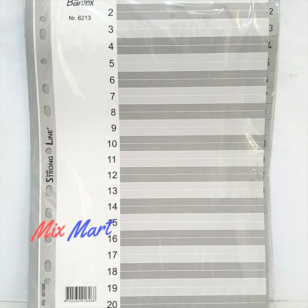 

Divider Bantex A4 Number 1-20 6213