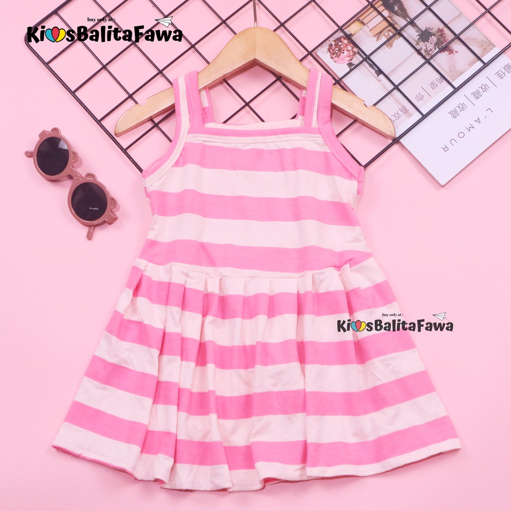 Dress Meymey uk 1-2 Tahun / Anak Perempuan Adem Baju Cewek Dres Daster Murah Branded Yukensi Bayi babycinnamon