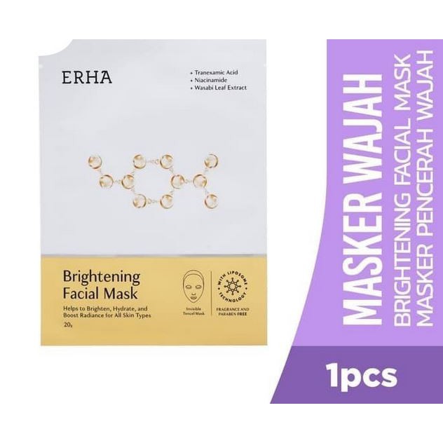 Erha Brightening Facial Mask 1 pcs - Masker Pencerah Wajah