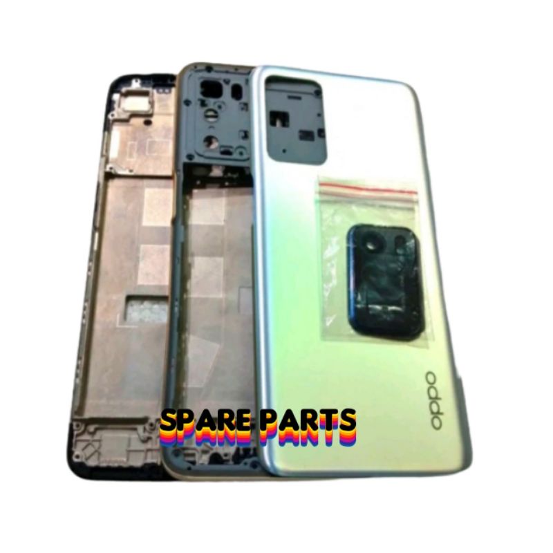 KESING HOUSING FULL SET OPPO A16 KESING FULSET PLUS FRAME MILDE TULANG TENGAH OPPO A16 ORG NEW