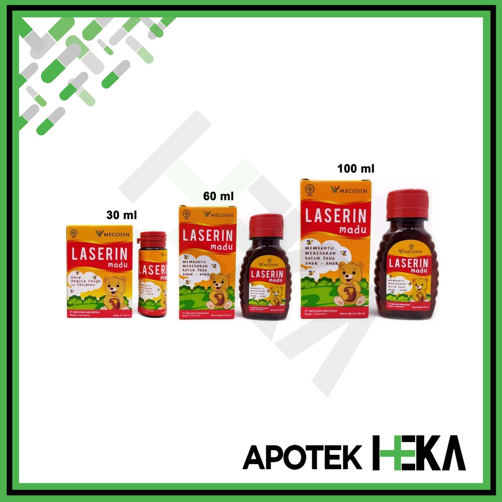 Laserin Madu 30 / 60 / 100 ml - Obat Batuk Anak Tenggorokan Gatal (SEMARANG)