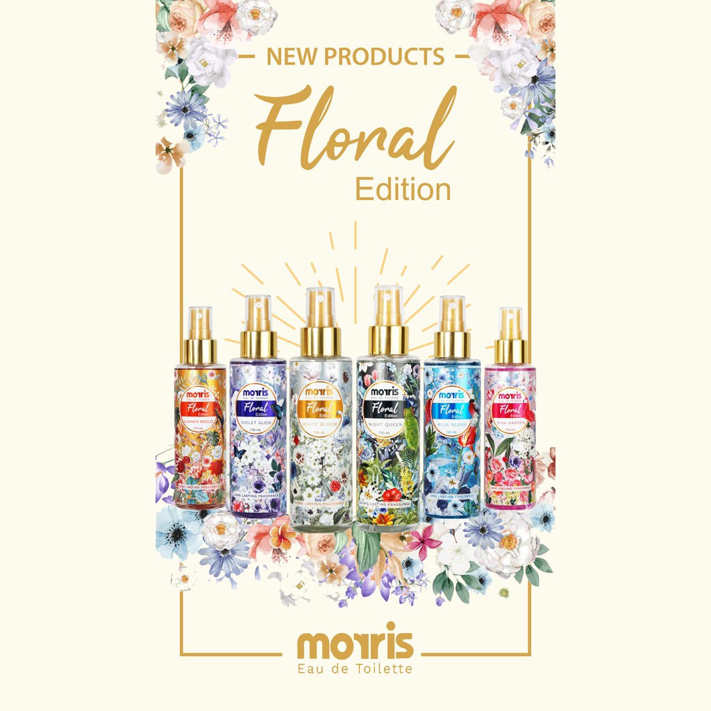 Morris EDT Parfum Cewek Original Floral Edition 150ml (NON Gas)