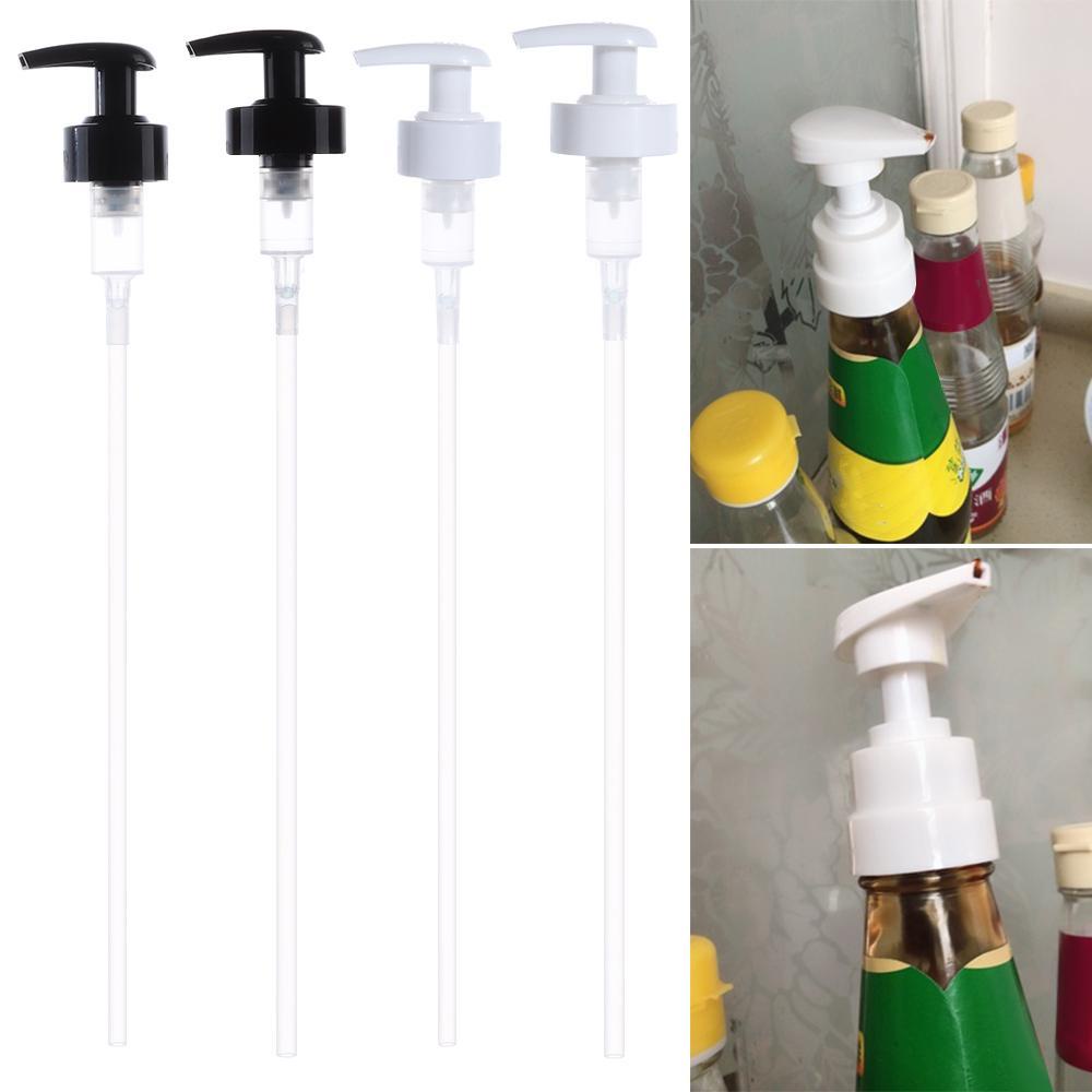 Populer Botol Sirup Pump Aksesoris Dapur Botol Saus Tomat Botol Sprayer Minyak Toples Tabung Kepala Botol Cair