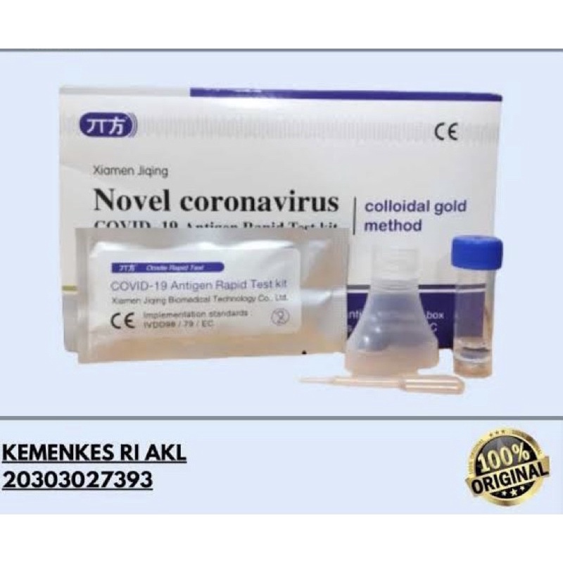 TERMURAH Saliva Anti Gen Cek Covid Rapid Swab Air Liur