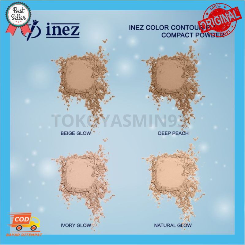 Inez Color Contour Plus Compact Powder (New case) Murah