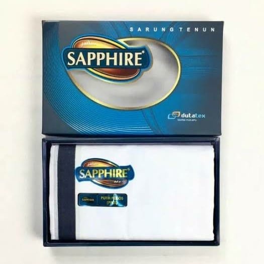 Sarung Sapphire Polos Hitam Tumpal HTPL
