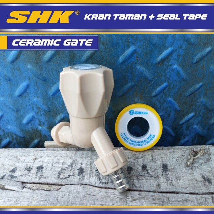 Kran, Keran Air Taman PVC SHK 1/2 &quot; (Random Color) + Bonus Sealtape