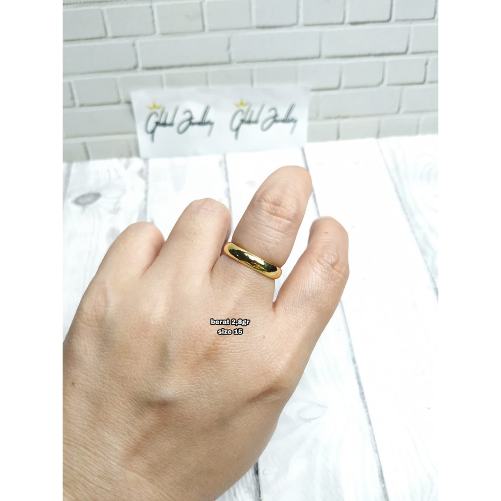 CINCIN SOLID GOLD PERAK ASLI S925 GLOBAL JEWELLERY CK005