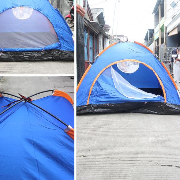 TERPERCAYA tenda dome single layer kap 4 5 orang alas TERPERCAYA tenda dome single layer kap 4 5 orang alas