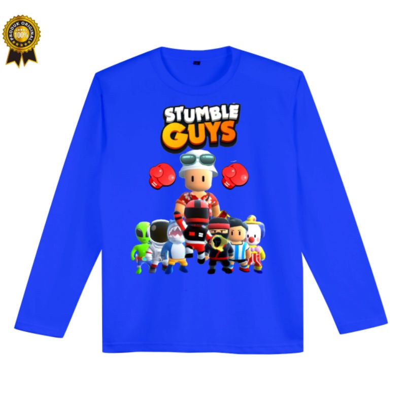 BAJU KAOS ANAK STUMBLE GUYS UNISEX LENGAN PANJANG BAHAN PREMIUM