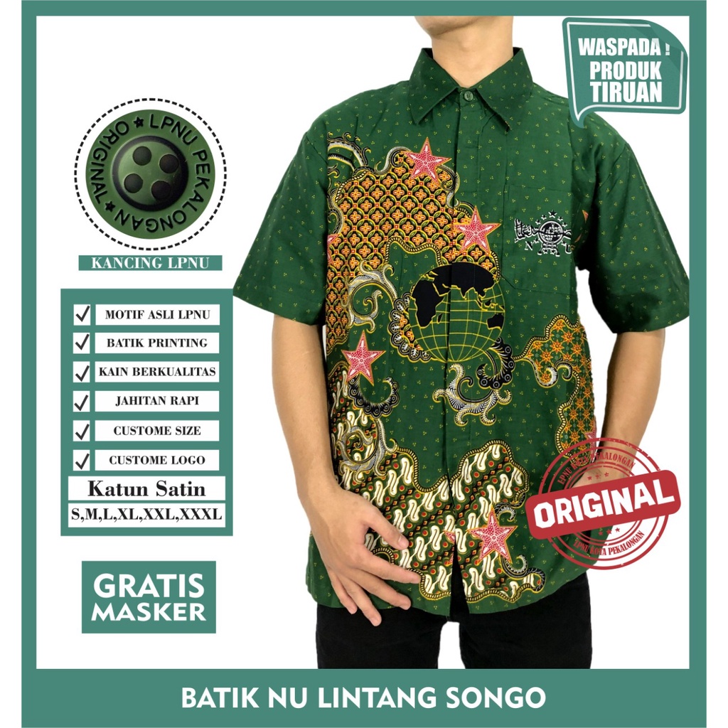Hem batik nu lintang songo Original Batik Nu Lintang Songo LPNU KOTA PEKALONGAN