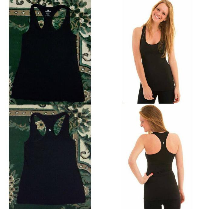 [[BISA COD]] Gym Fitnes/ 90 Degree by Reflex tanktop Size XS M L XL - Hitam BERGARANSI Kode 71