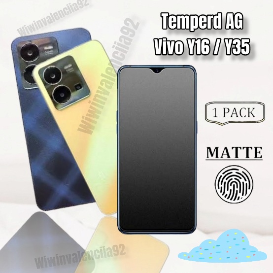 Kaca! Tempered Anti Glare AG Full Cover Vivo Y36 Y16 Y22 Y35 V25 V25E V23 V23E V21-4G/5G V20 V20SE V19 V17 V17Pro V15 V15Pro V11i V11 Pro V9 V7 + iQoo 11 Tempred Glass Ful Coverage Lem 2022 Temperd Matte Black Doff Dof Gelap List Hitam i Plus E SE 5G 10D