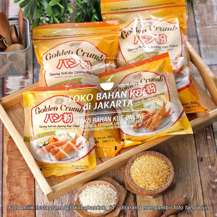 

D02D1 Tepung Roti Panir Golden Crumb Putih Bread White Crumb Goreng 100Gr Da01D100