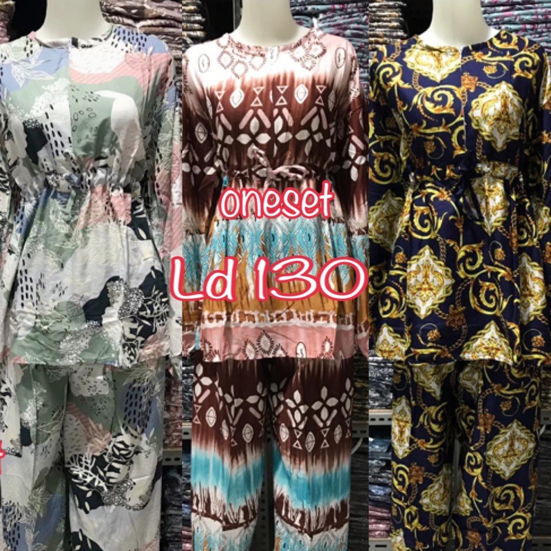 stelan One set rayon super jumbo ld 130 xxxl atau 4L