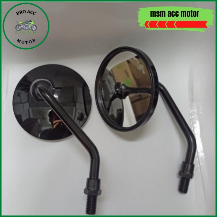 Spion Fazzio Fino Retro Bulat Hitam Classic (Bisa COD)