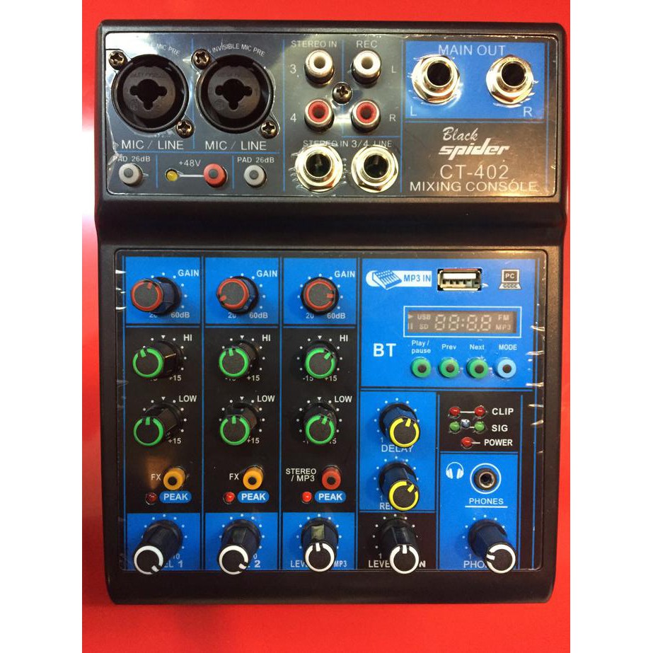 Mixer black spider ct-402,mixer audio murah