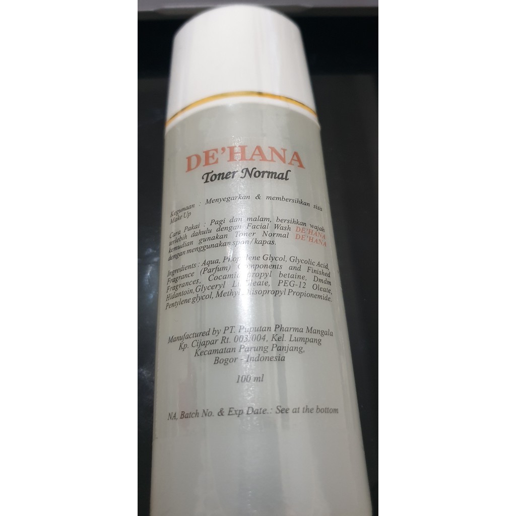 De Hana Toner Normal 100ml