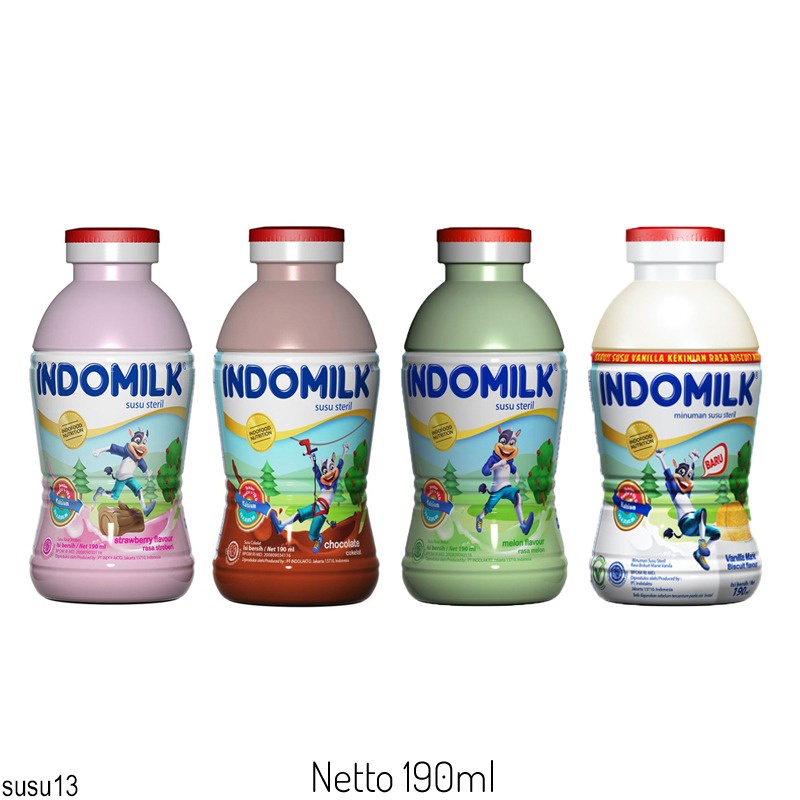 

Indomilk UHT Botol 190 ML