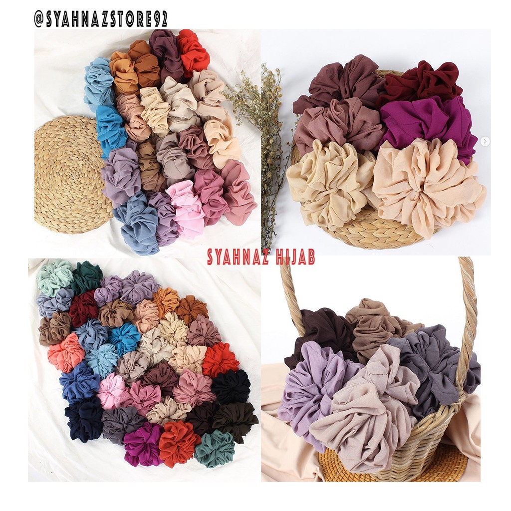 Scrunchie Premium Polycotton ikat rambut  kuncir  rambut  