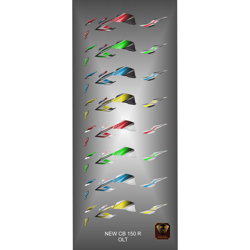 Striping cb 150 r 2016-2018 - Stiker Decal new cb150R OLT