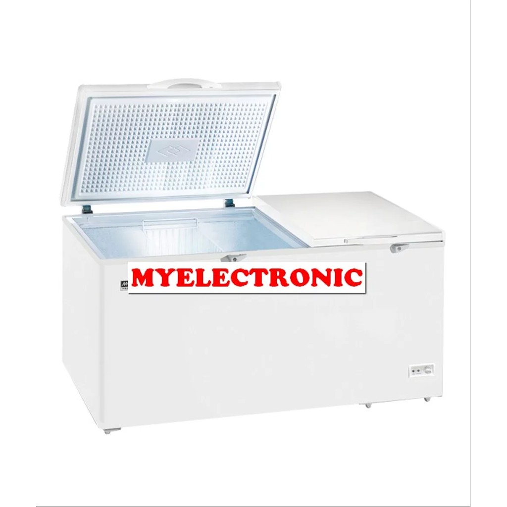 HARGA PROMO CHEST FREEZER 2 PINTU MODENA MD-37 W 370 LITER 183 WATT