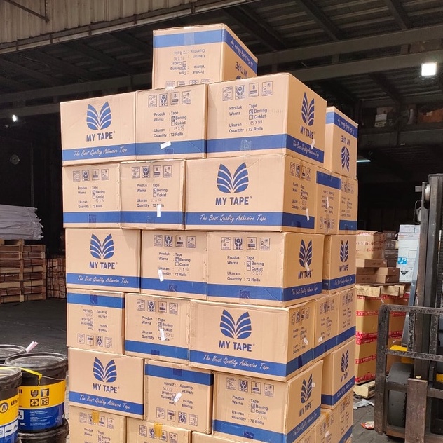 

[READY STOCK] LAKBAN SELOTIP 1 DUS BENING COKELAT 2 INCH 100 YARD / CLEAR 90 YARD BY MYTAPE