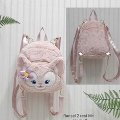 Ransel Linnabel Size M/Tas Bulu/Tas Punggung Wanita/Tas Linabel/Tas Wanita/Tas Lotso/Ransel Bulu/Ransel Lotso