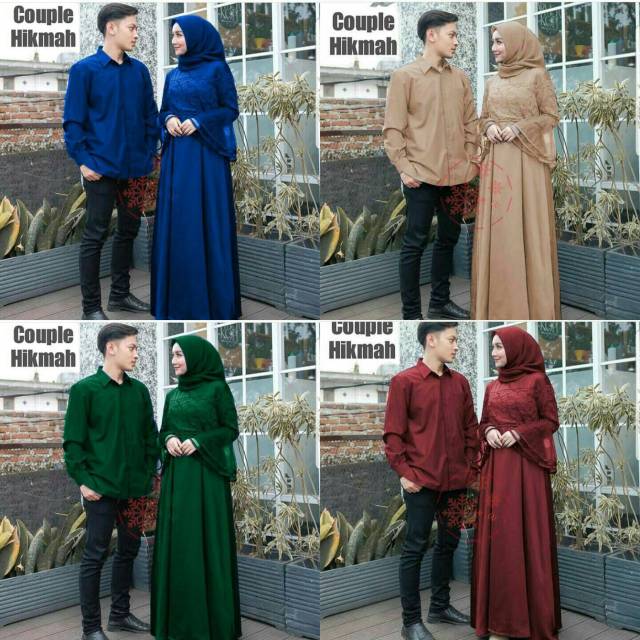 Couple batik/sarimbit gamis/couple pesta/brokat gliter/batik smi