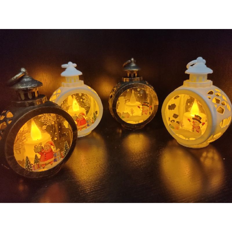 [ORGM] *NATAL* Lampu Dekorasi Natal Lampu Led Lentera Natal motif Santa dan Snowman